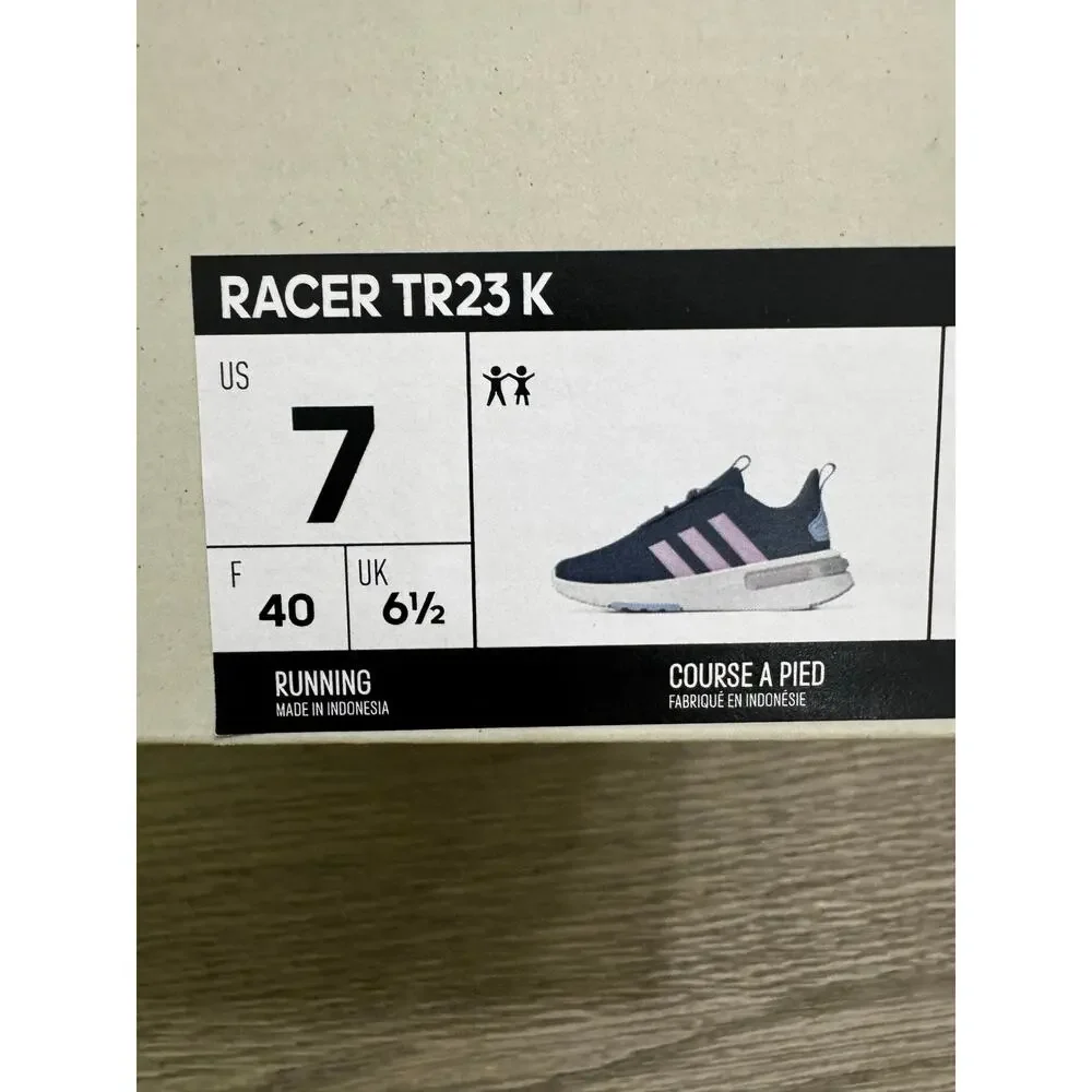 adidas Kids' Racer TR23 Youth Size 7 Blue Lilac Running Shoes